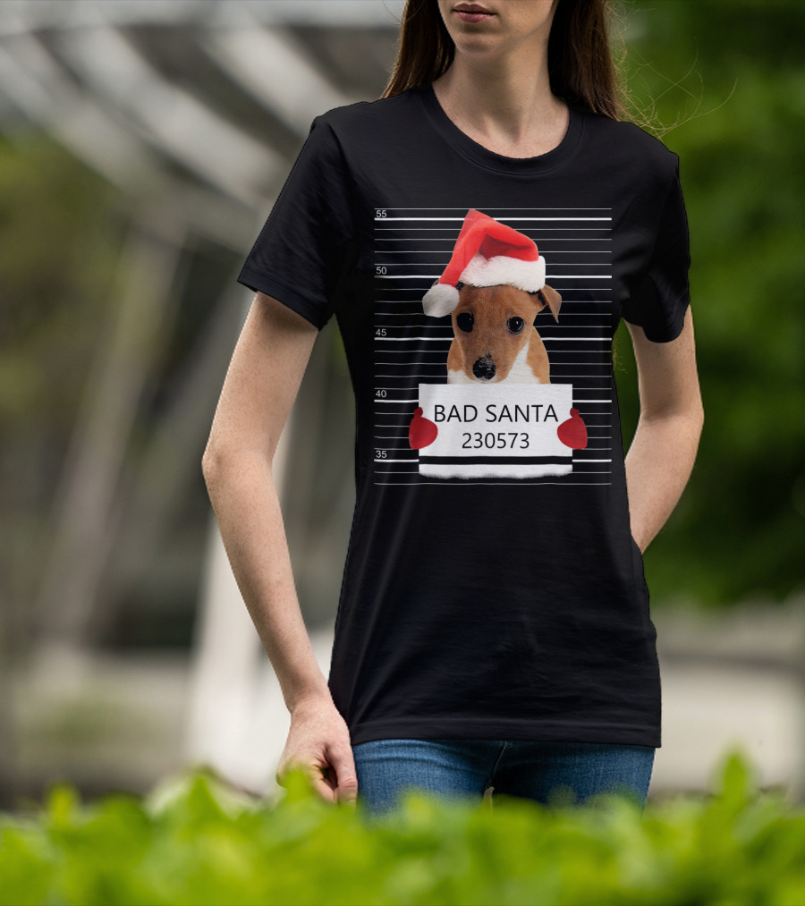 Bad Santa Jack Russell Mugshot 230573 T-Shirt