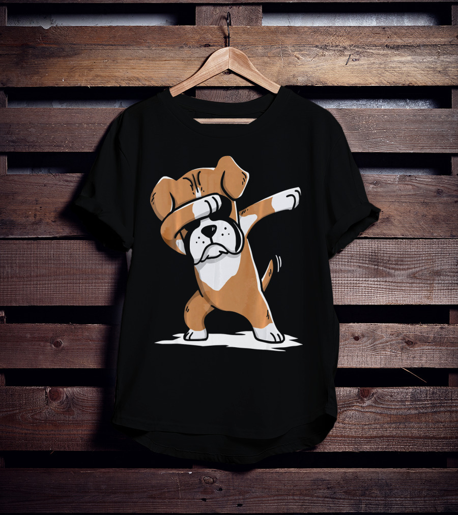 Boxer Dabbing Funny Dog Dab Move Playful Pose T-Shirt