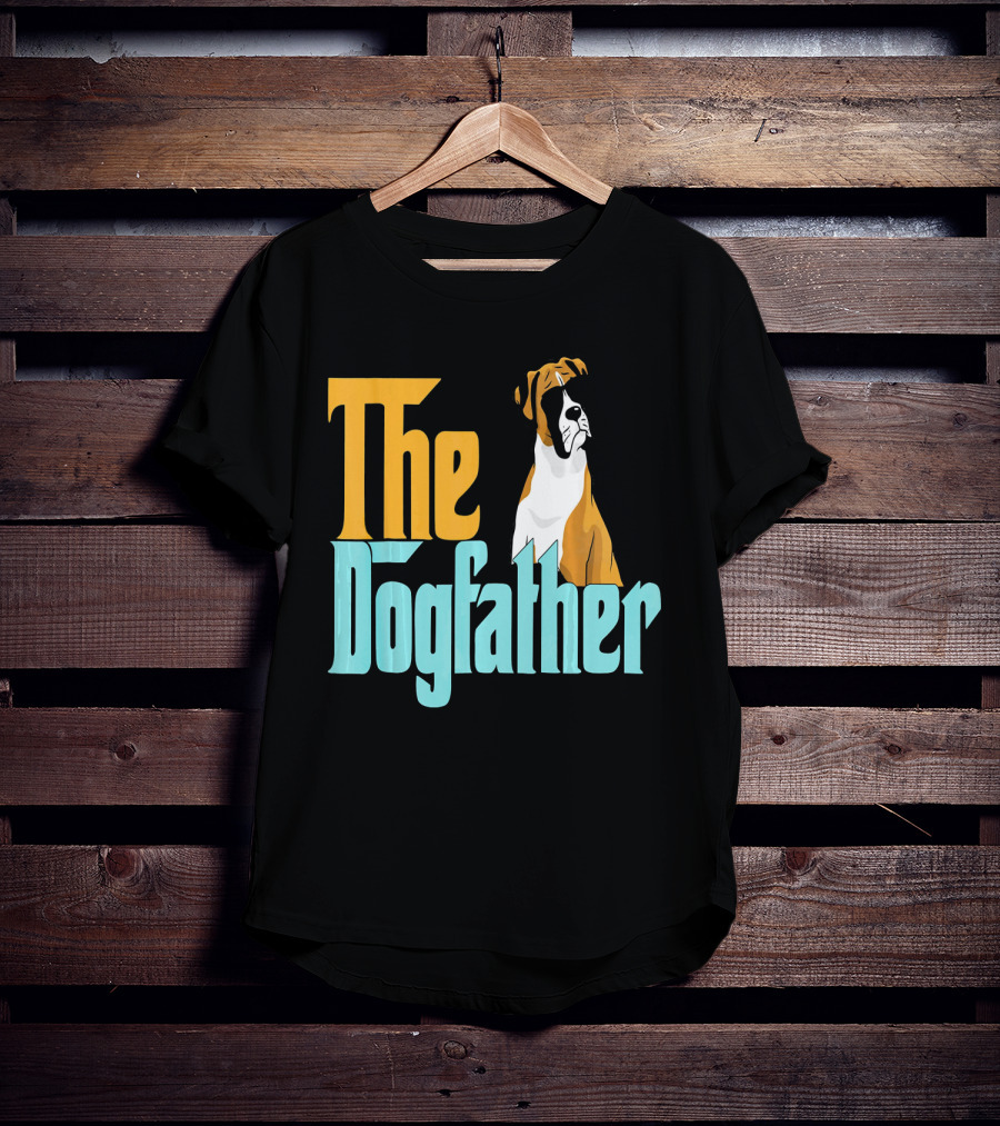 The Dogfather Boxer Vintage Funny T-Shirt