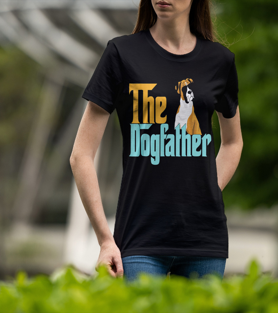 The Dogfather Boxer Vintage Funny T-Shirt