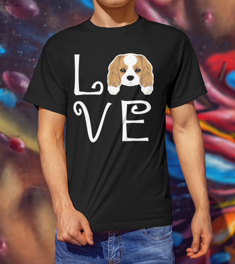 Cavalier King Charles Spaniel Love Puppy Dog Owner T-Shirt