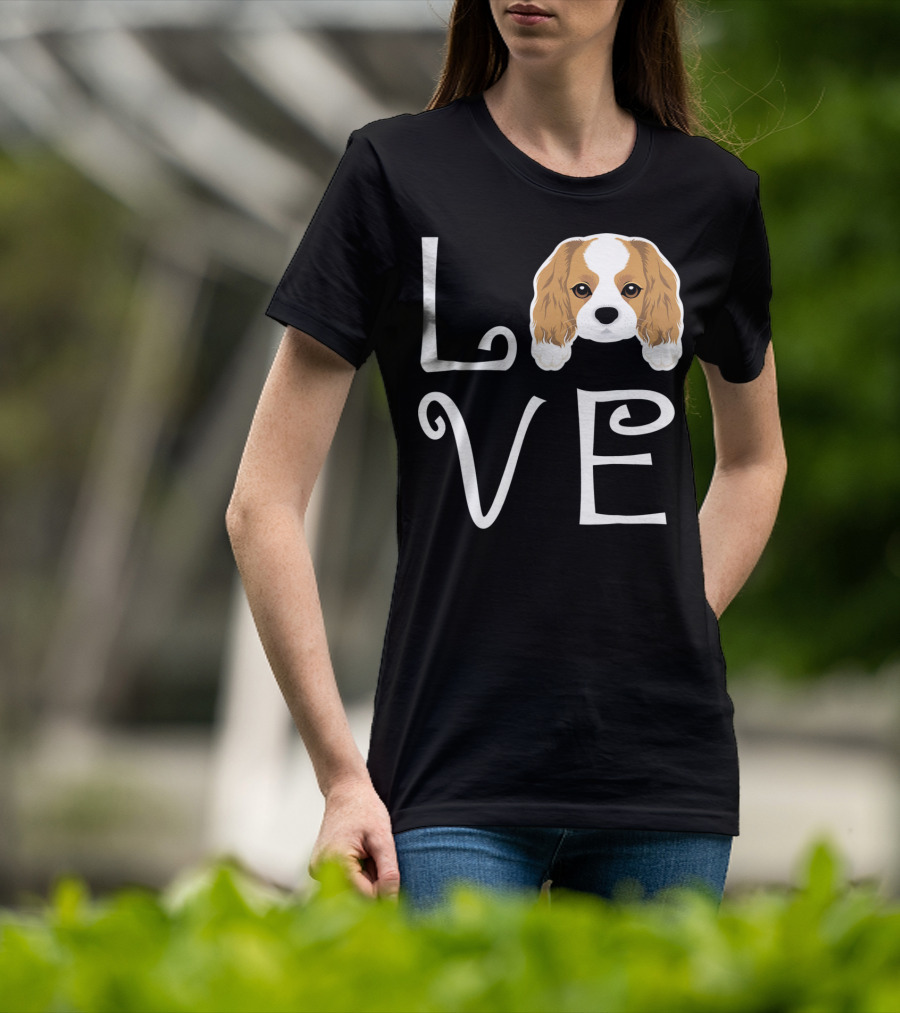 Cavalier King Charles Spaniel Love Puppy Dog Owner T-Shirt