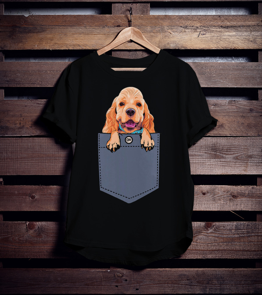 Cocker Spaniel Dog In Your Pocket Cute Canine Companion T-Shirt