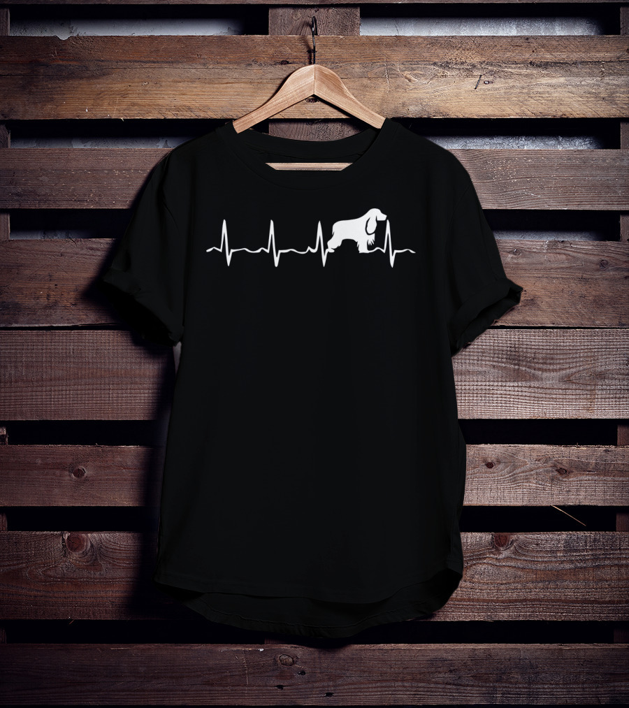 Cocker Spaniel Heartbeat Cocker Spaniel Dog Outline T-Shirt