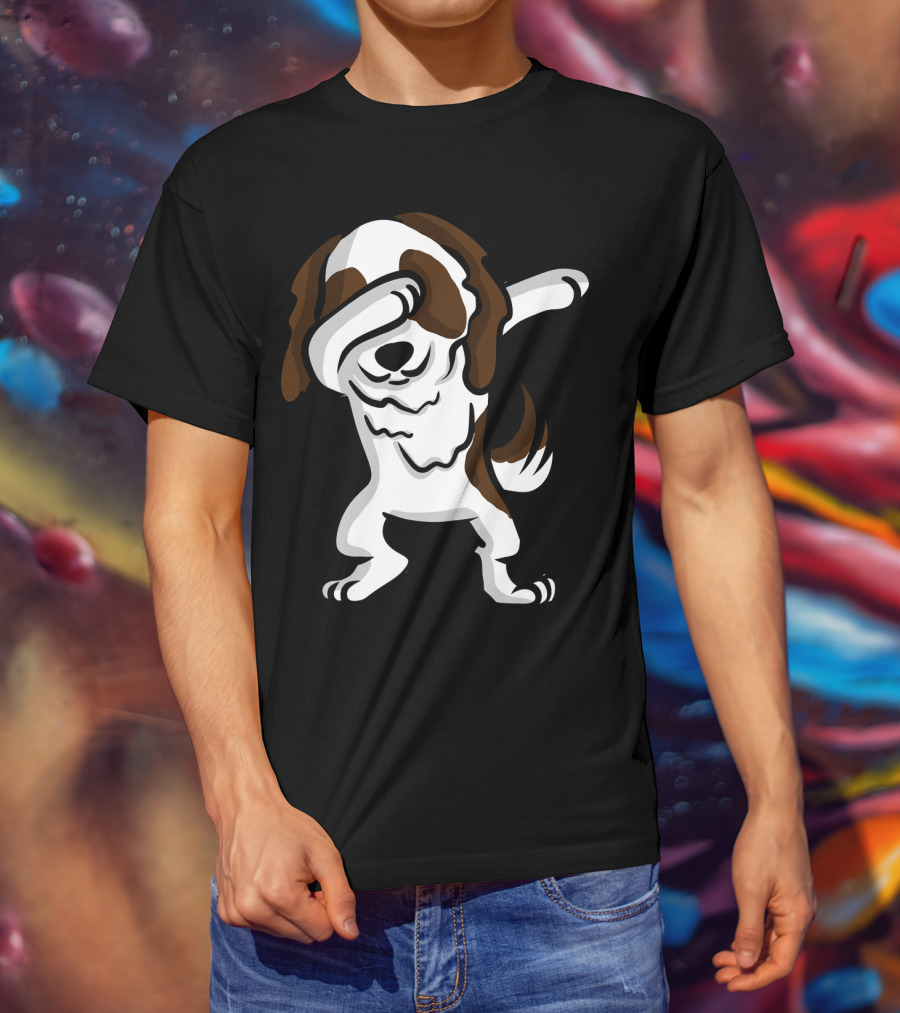 Dabbing Shih Tzu Dog Dab Pose Cartoon T-Shirt