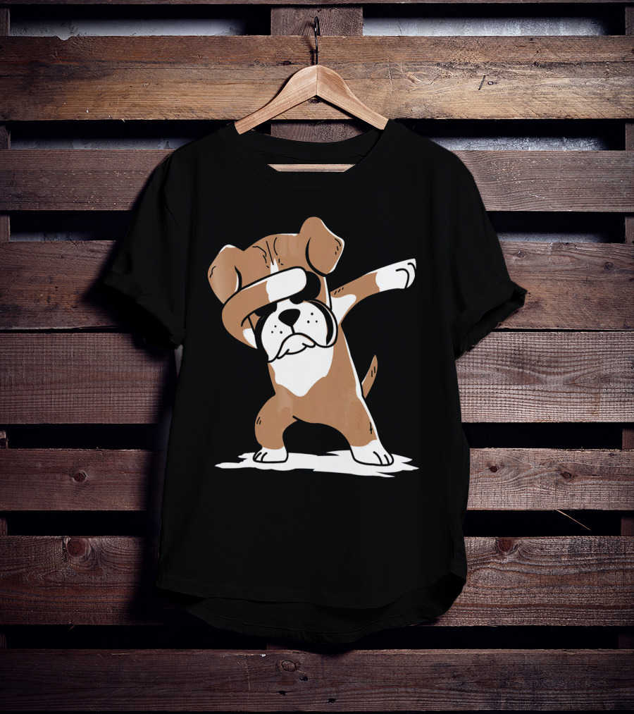 Funny Boxer Dog Dabbing T-Shirt