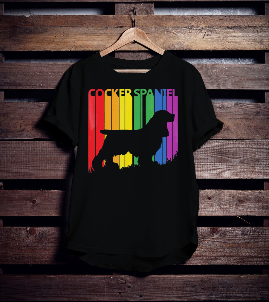 Cocker Spaniel Rainbow T-Shirt