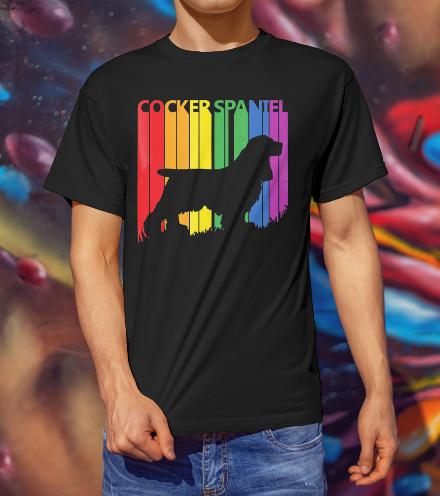 Cocker Spaniel Rainbow T-Shirt