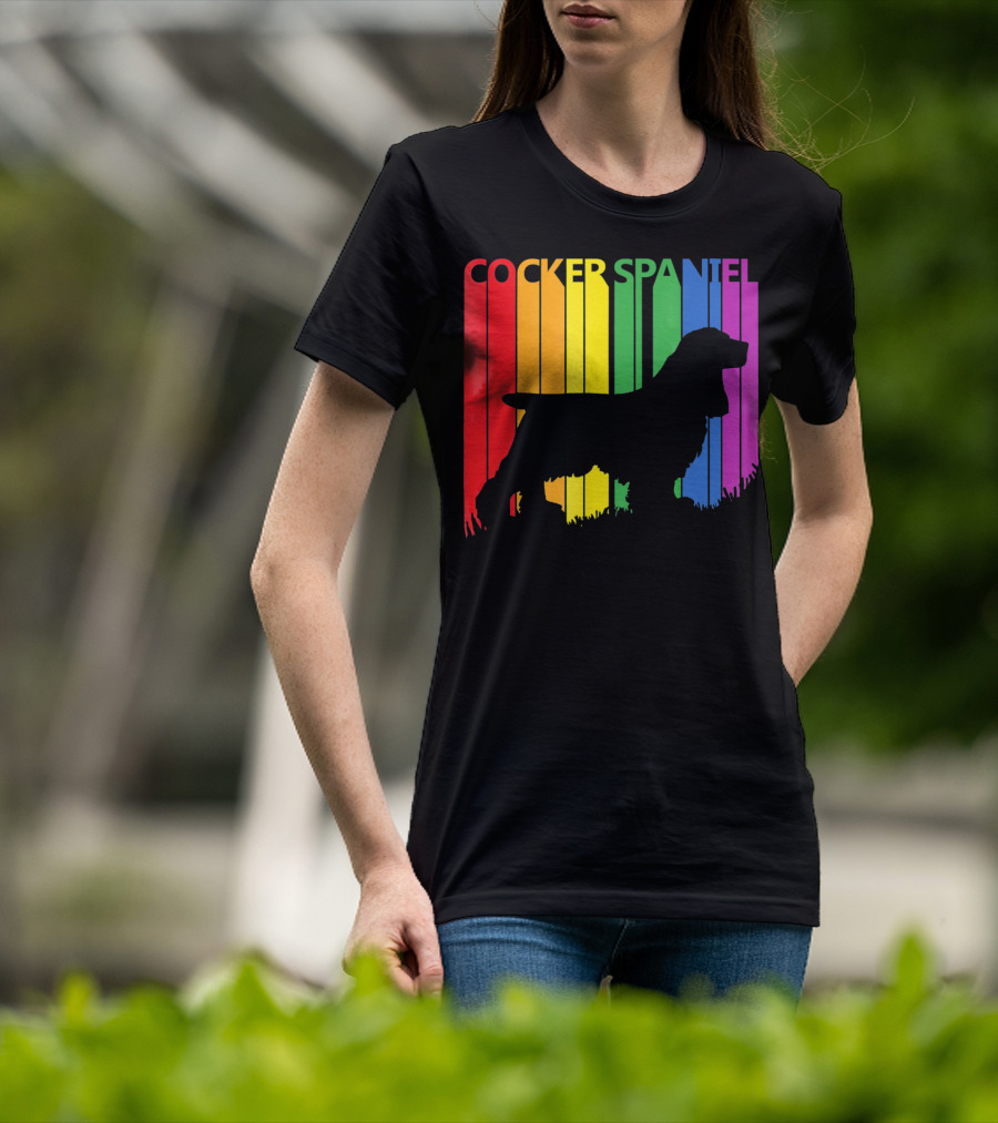 Cocker Spaniel Rainbow T-Shirt