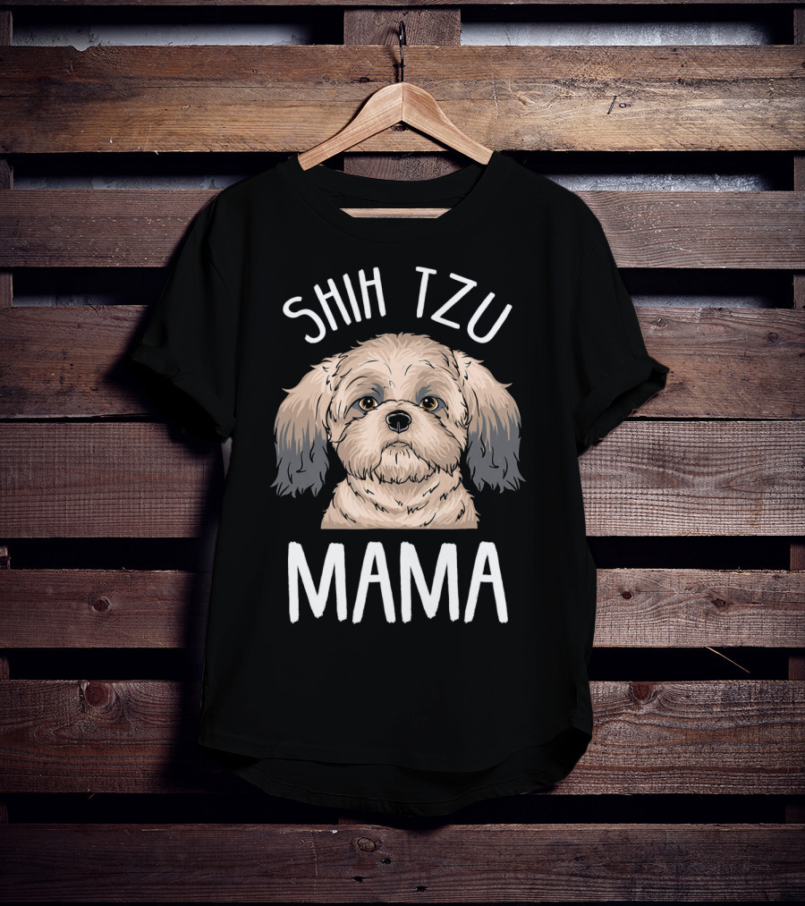 Shih Tzu Mama Funny Shih Tzu Mom T-Shirt