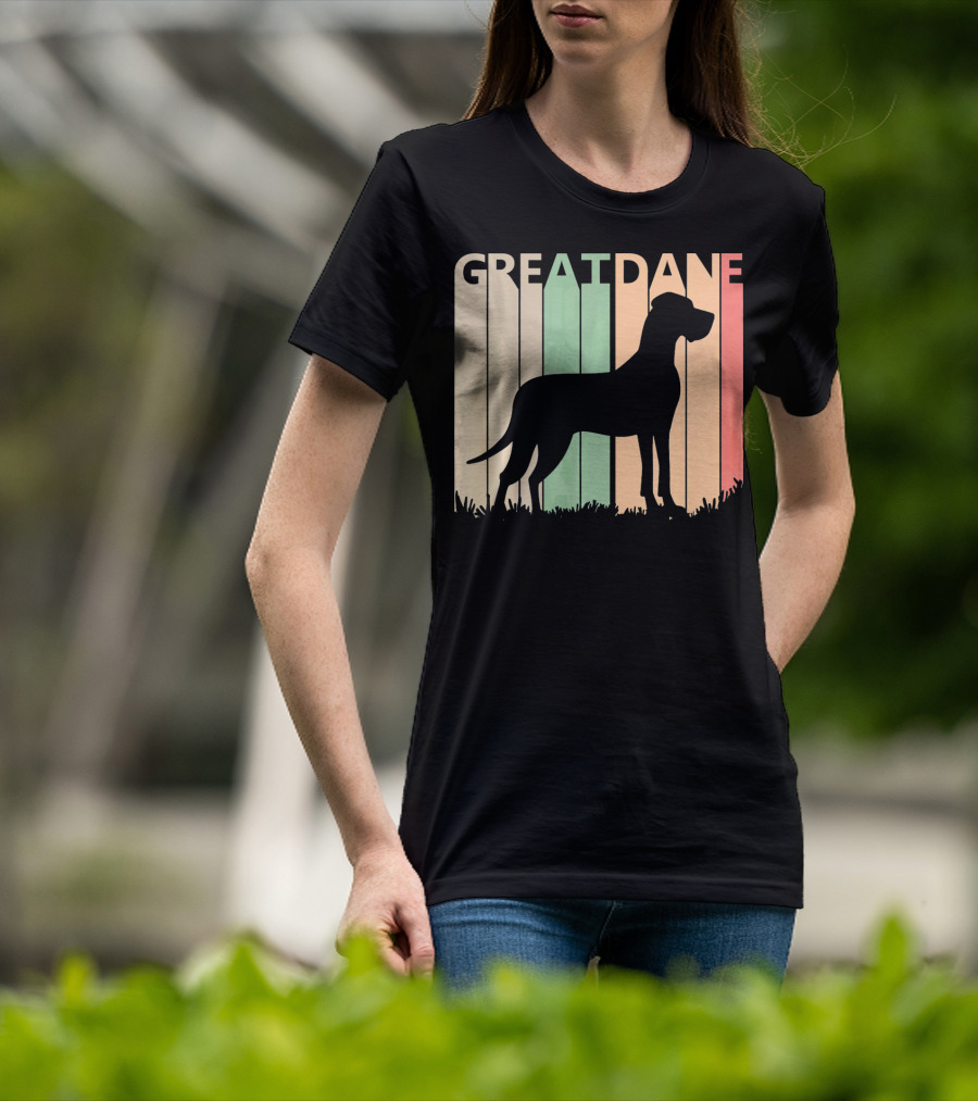 Great Dane Valentine Vintage Silhouette For Him T-Shirt