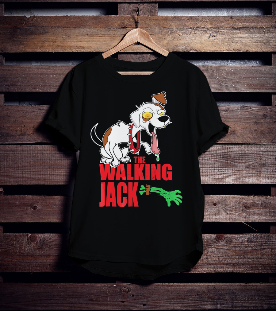 The Walking Jack Russell Terrier Zombie Hall T-Shirt