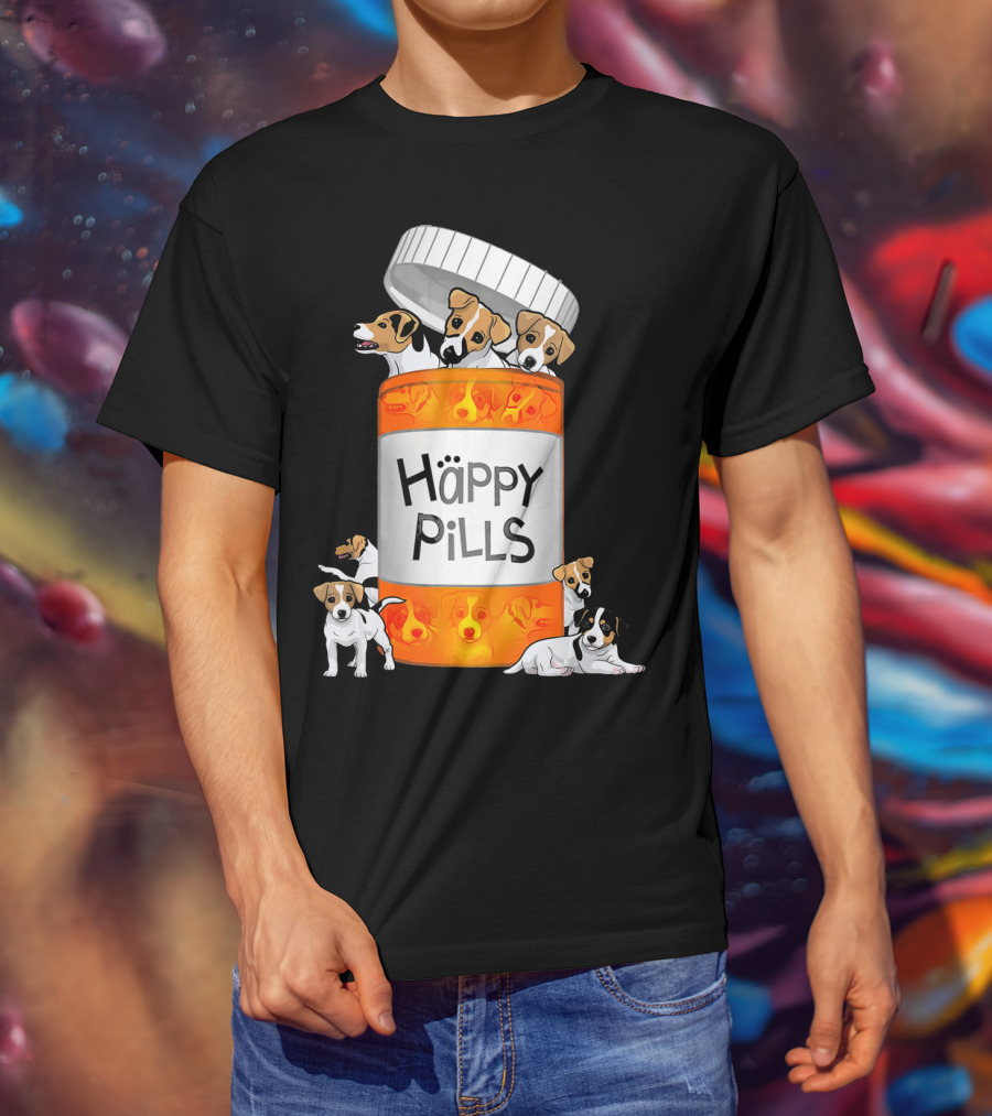 Happy Pills Jack Russell Terrier T-Shirt
