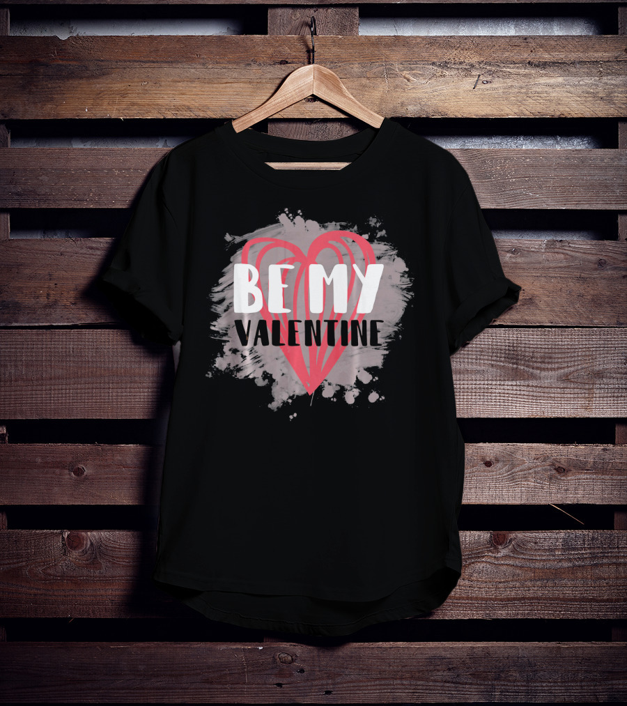 Be My Valentine Matching Family Group Heart T-Shirt