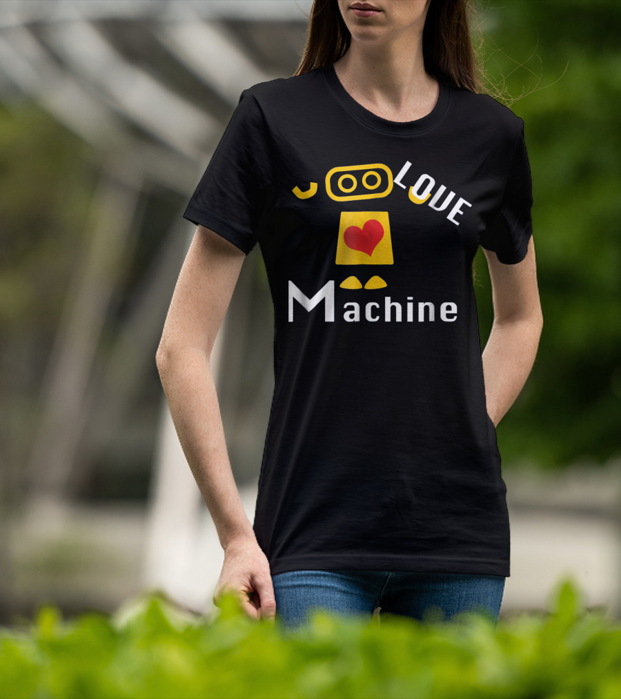 Boys Valentines Day Red Robot Love Machine T-Shirt
