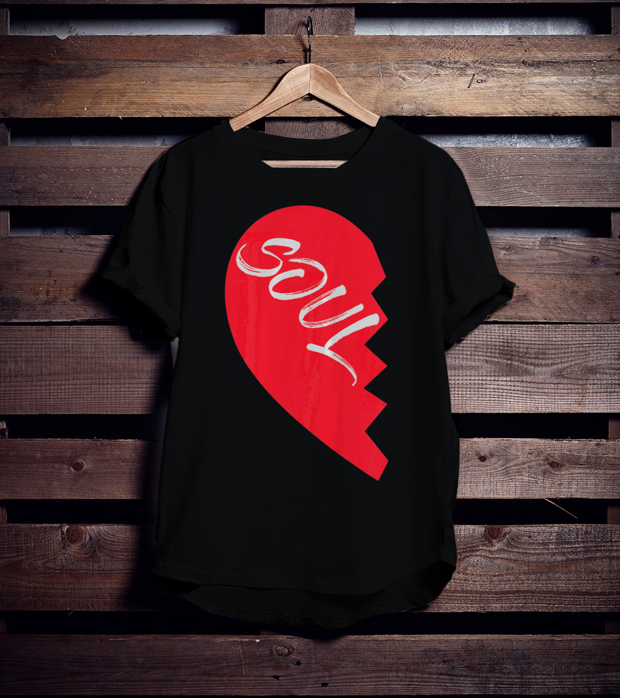 Couple Half Heart Soulmate Valentines Soul T-Shirt