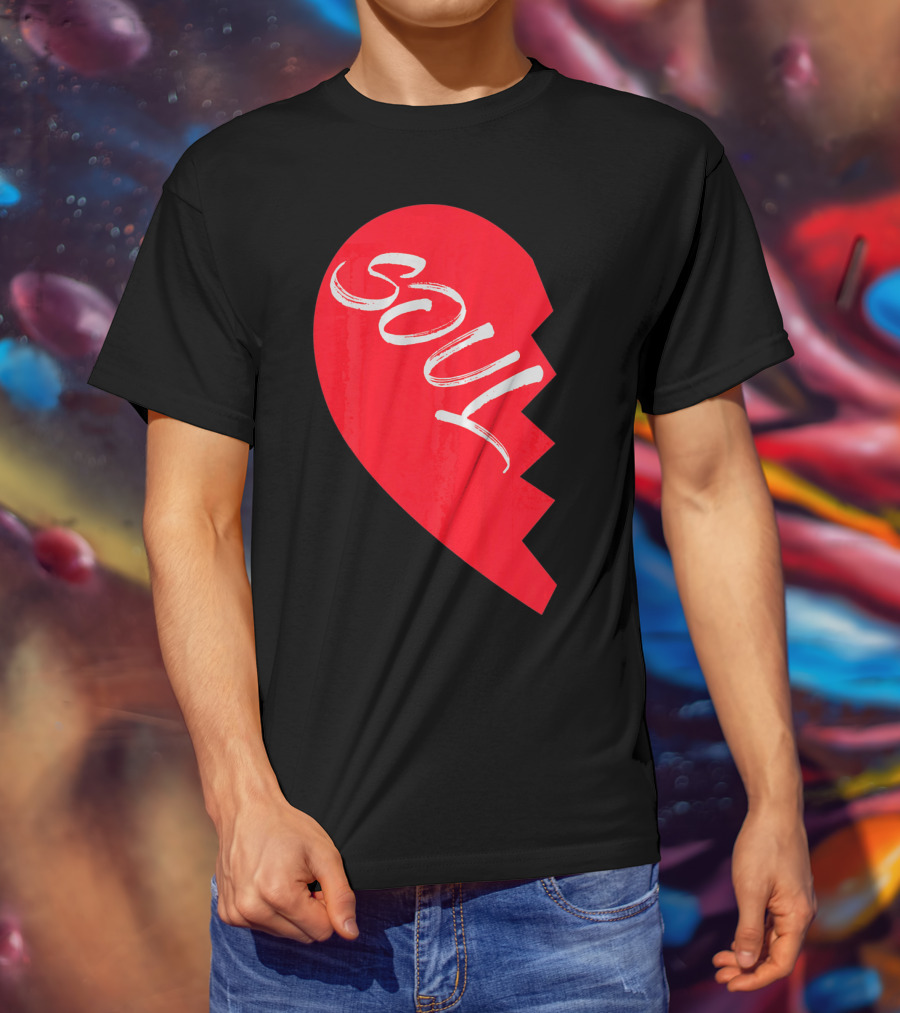 Couple Half Heart Soulmate Valentines Soul T-Shirt