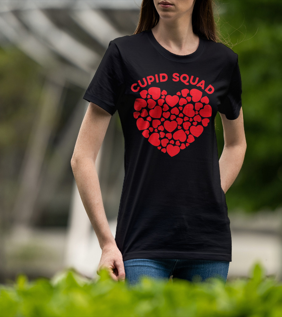 Cupid Squad Valentines Heart T-Shirt