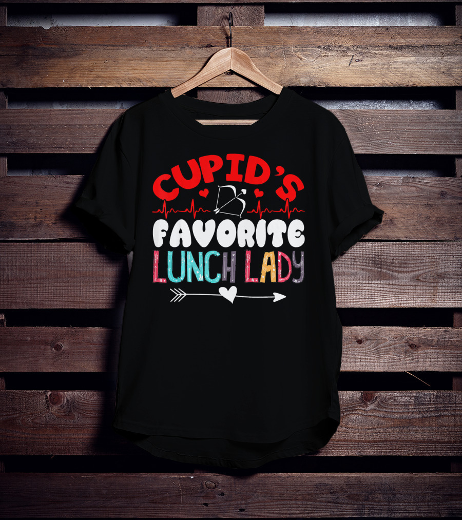 Cupid's Favorite Lunch Lady Valentine T-Shirt