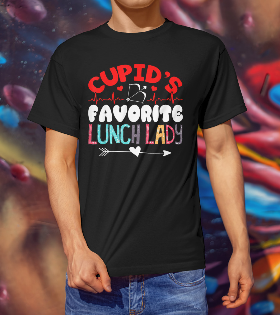 Cupid's Favorite Lunch Lady Valentine T-Shirt