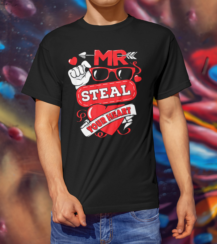 MR Steal Your Heart Valentines Day T-Shirt