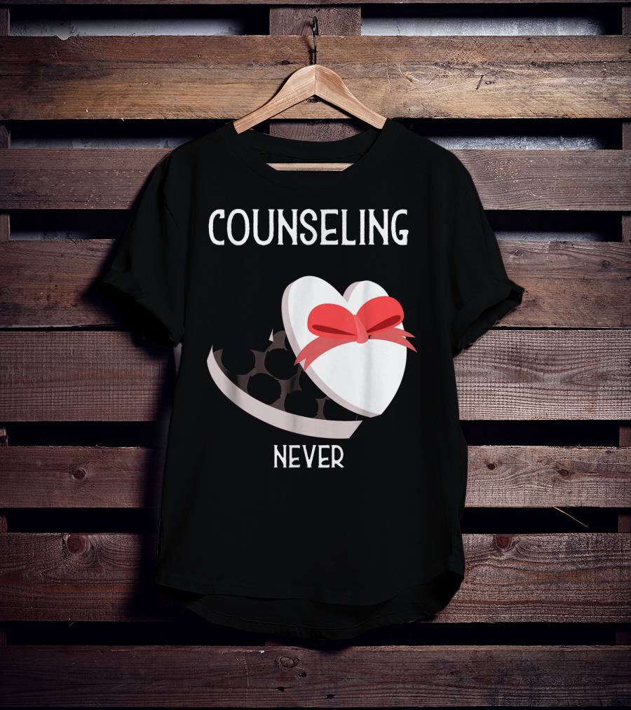 Counseling Never Heart Gift Box T-Shirt