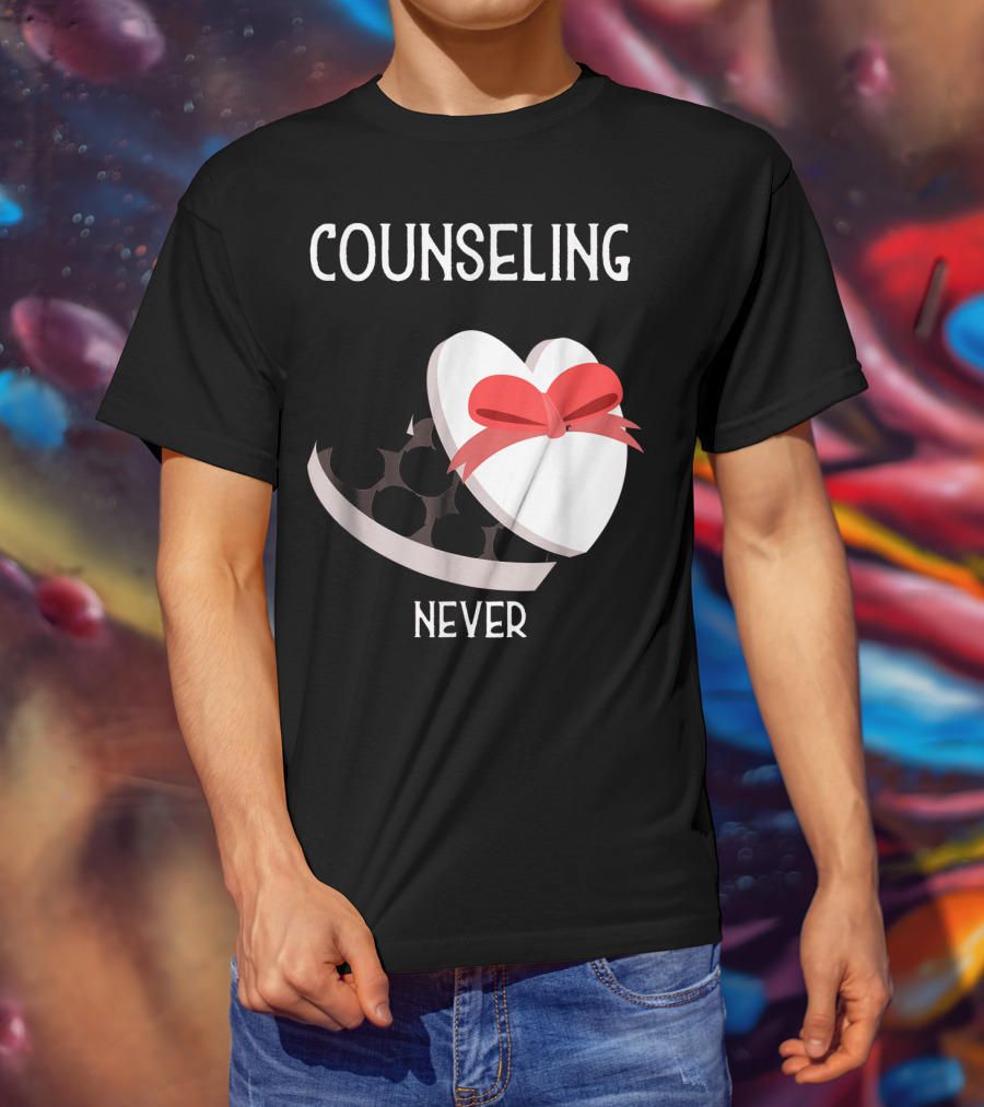Counseling Never Heart Gift Box T-Shirt