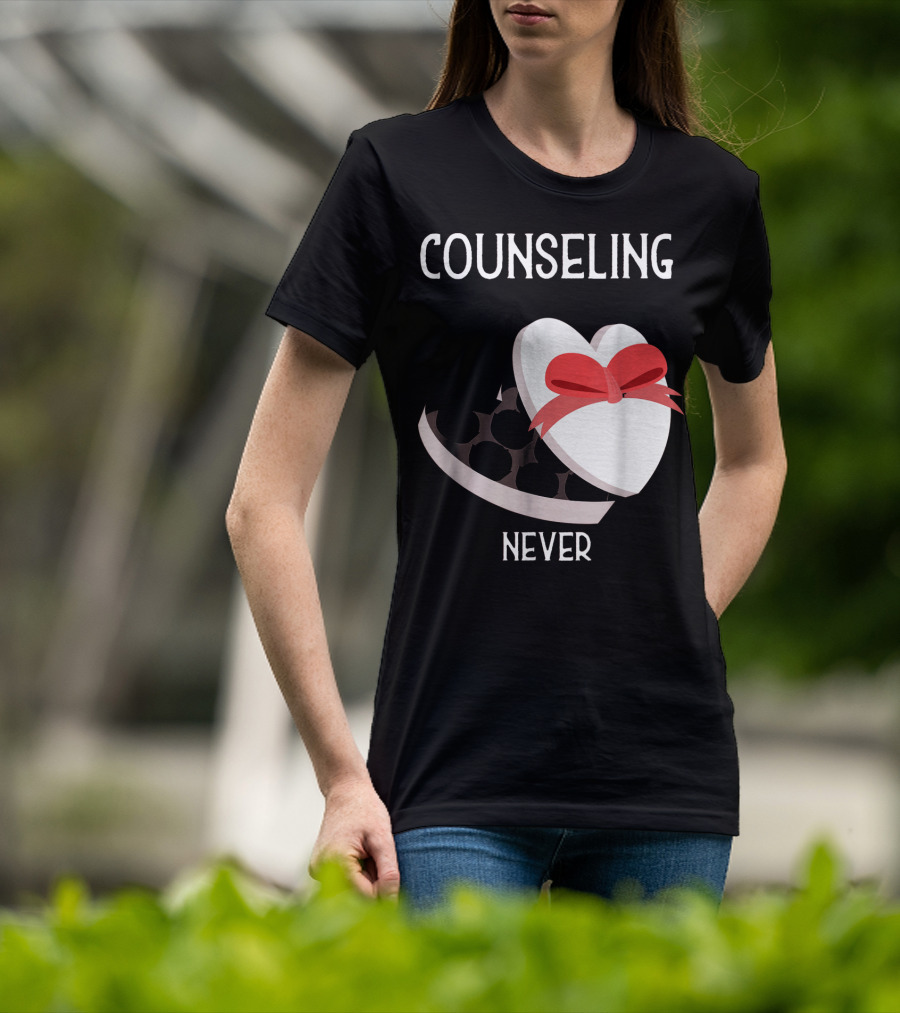 Counseling Never Heart Gift Box T-Shirt