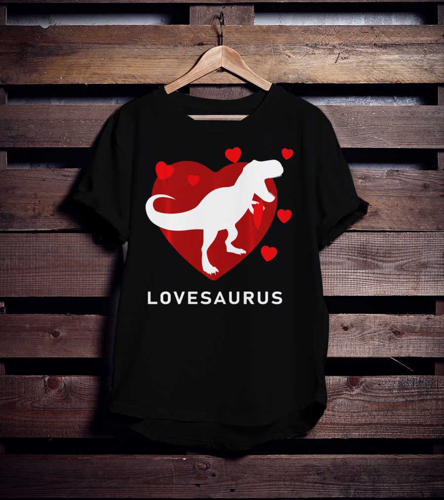 Dinosaur TRex Lovesaurus Kids T-Shirt