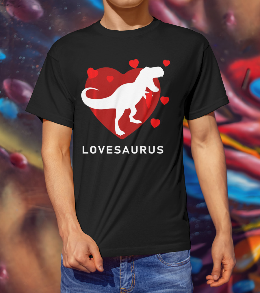 Dinosaur TRex Lovesaurus Kids T-Shirt