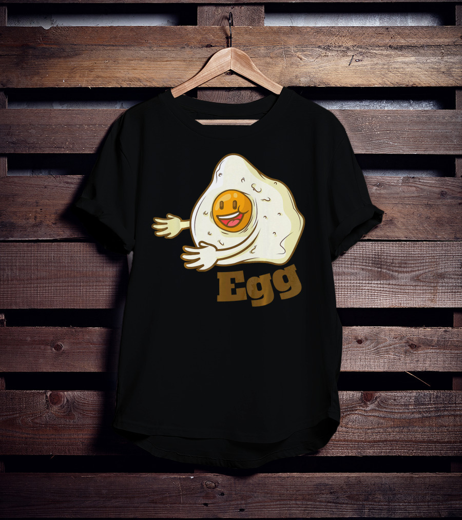 Funny Bacon And Egg Duo Valentines Hugging Egg T-Shirt