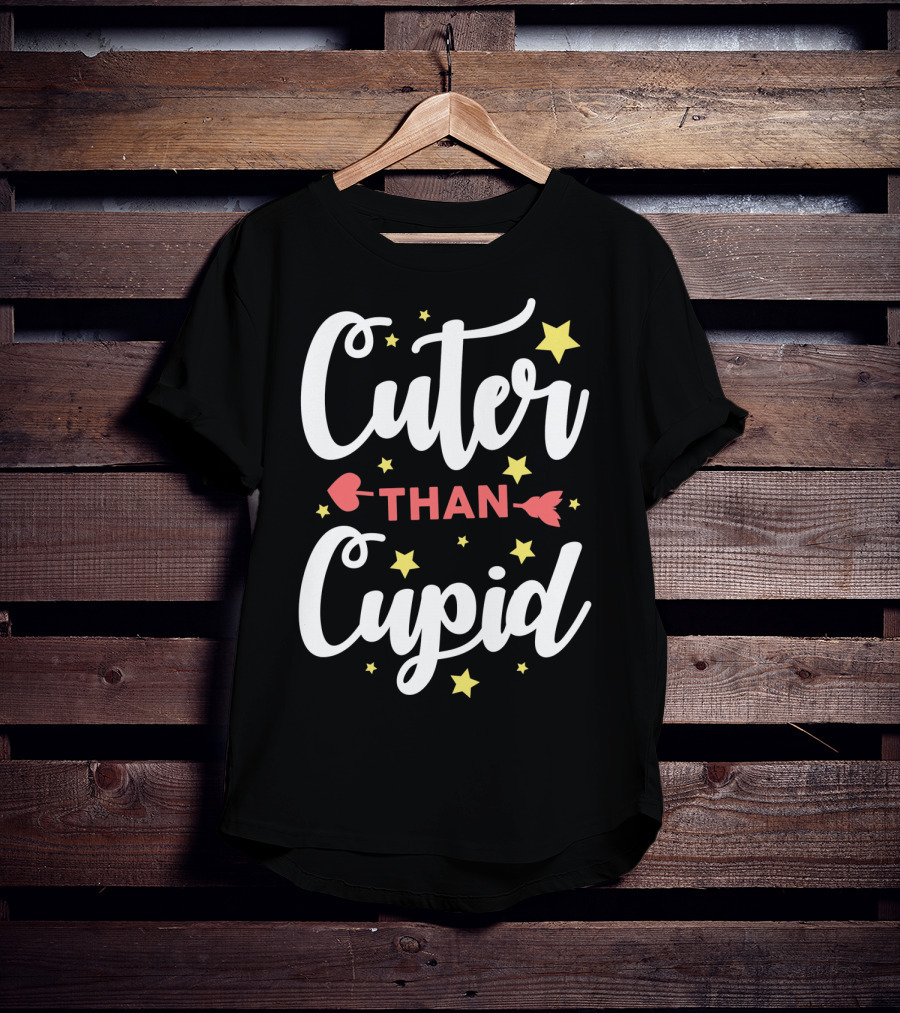 Cuter Than Cupid Arrow Funny Stars T-Shirt