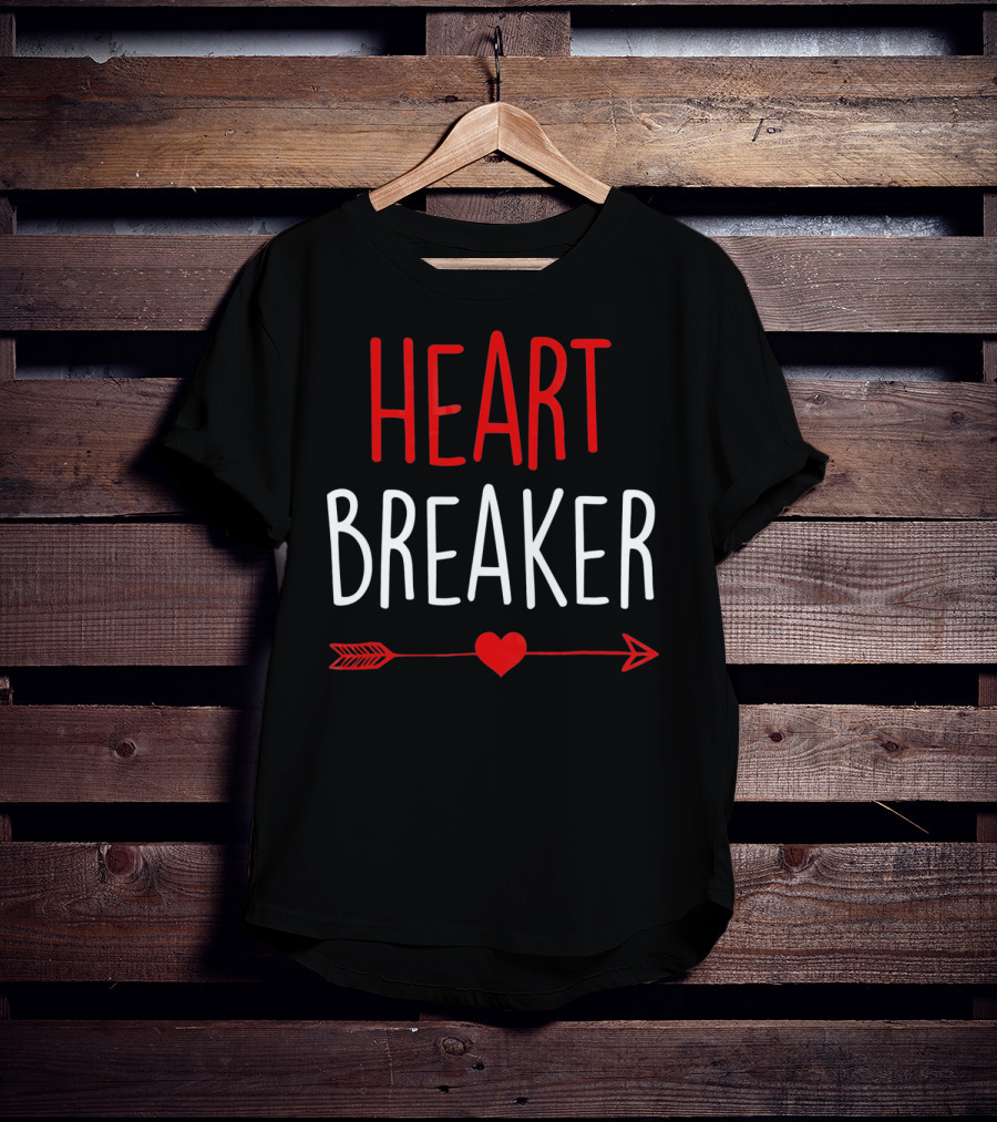 Heart Breaker Arrow Heart Valentine's Day T-Shirt
