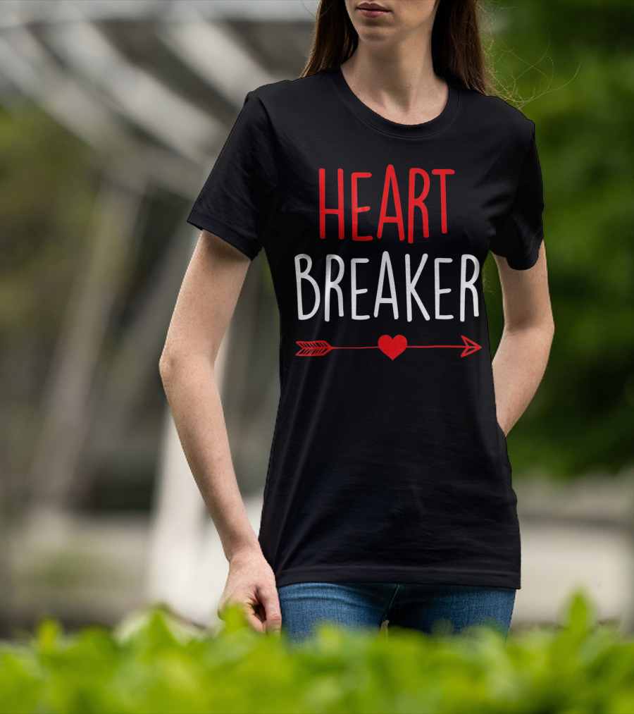 Heart Breaker Arrow Heart Valentine's Day T-Shirt