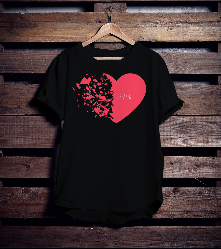 Funny Valentines Day Heart Breaker T-Shirt