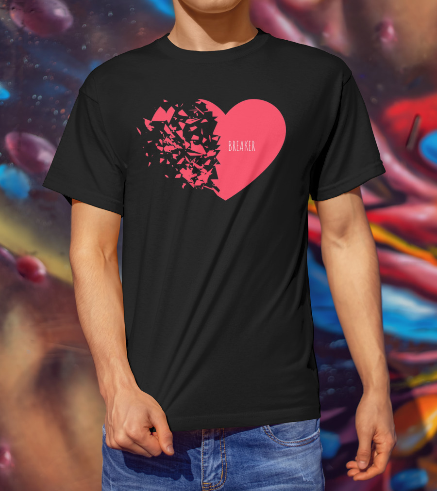 Funny Valentines Day Heart Breaker T-Shirt