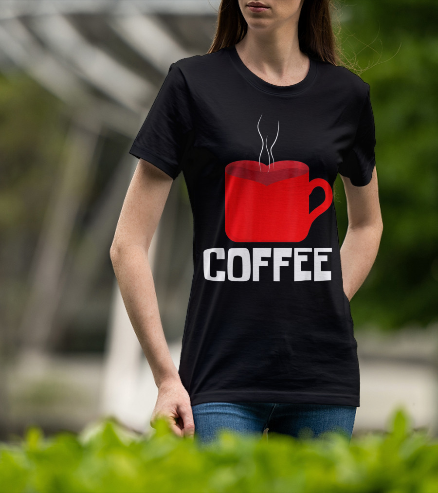 Funny Valentines Coffee Heart Mug Valentine's Day T-Shirt