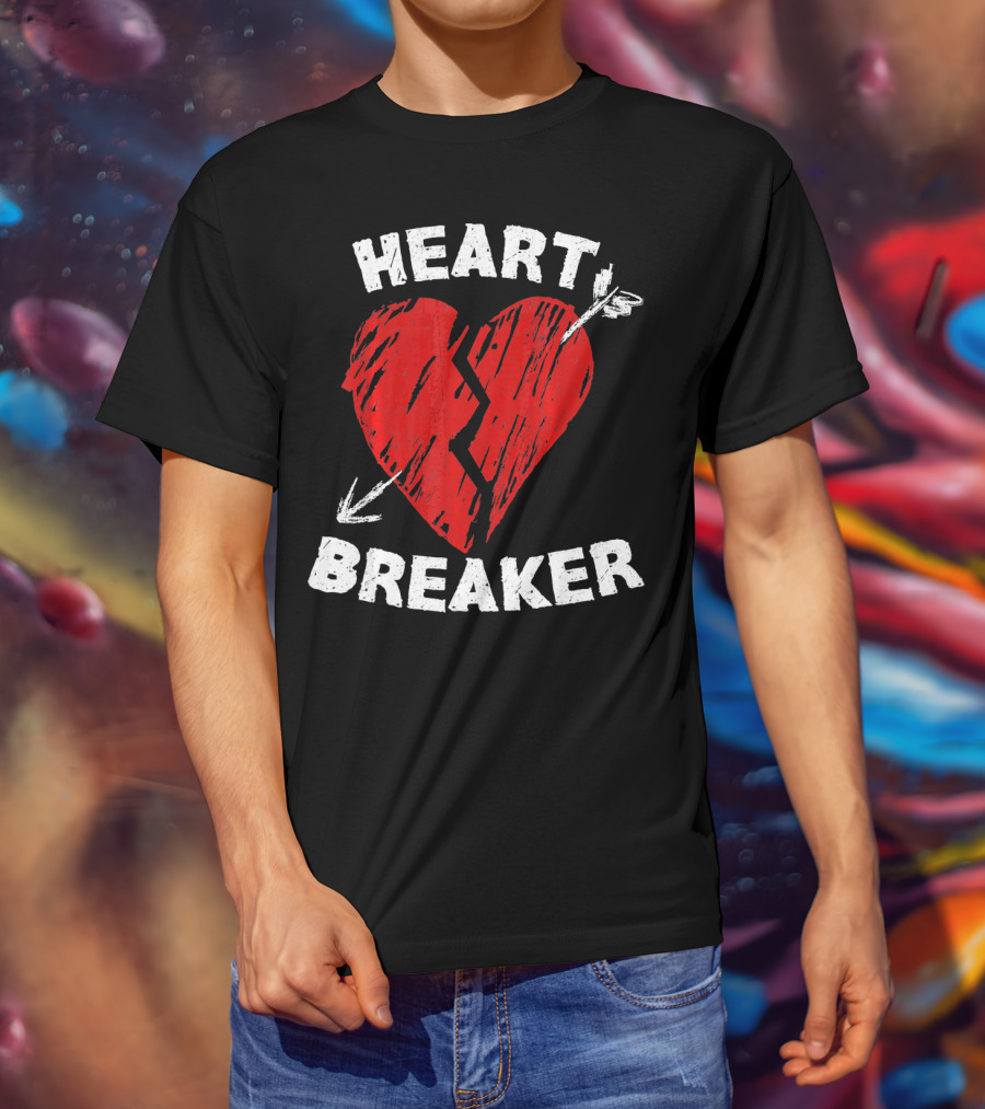 Heartbreaker Valentines Day Idea Heart T-Shirt