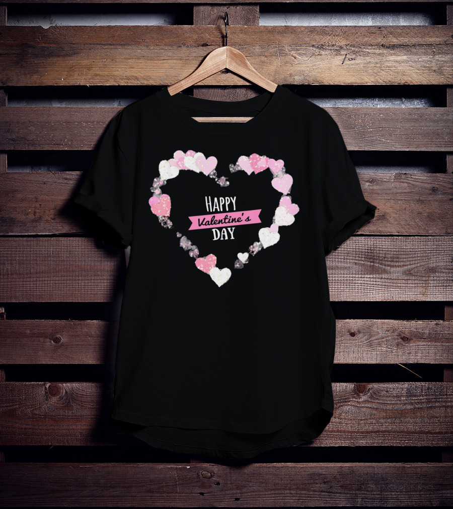 Happy Valentine's Day Heart With Cute Lover T-Shirt
