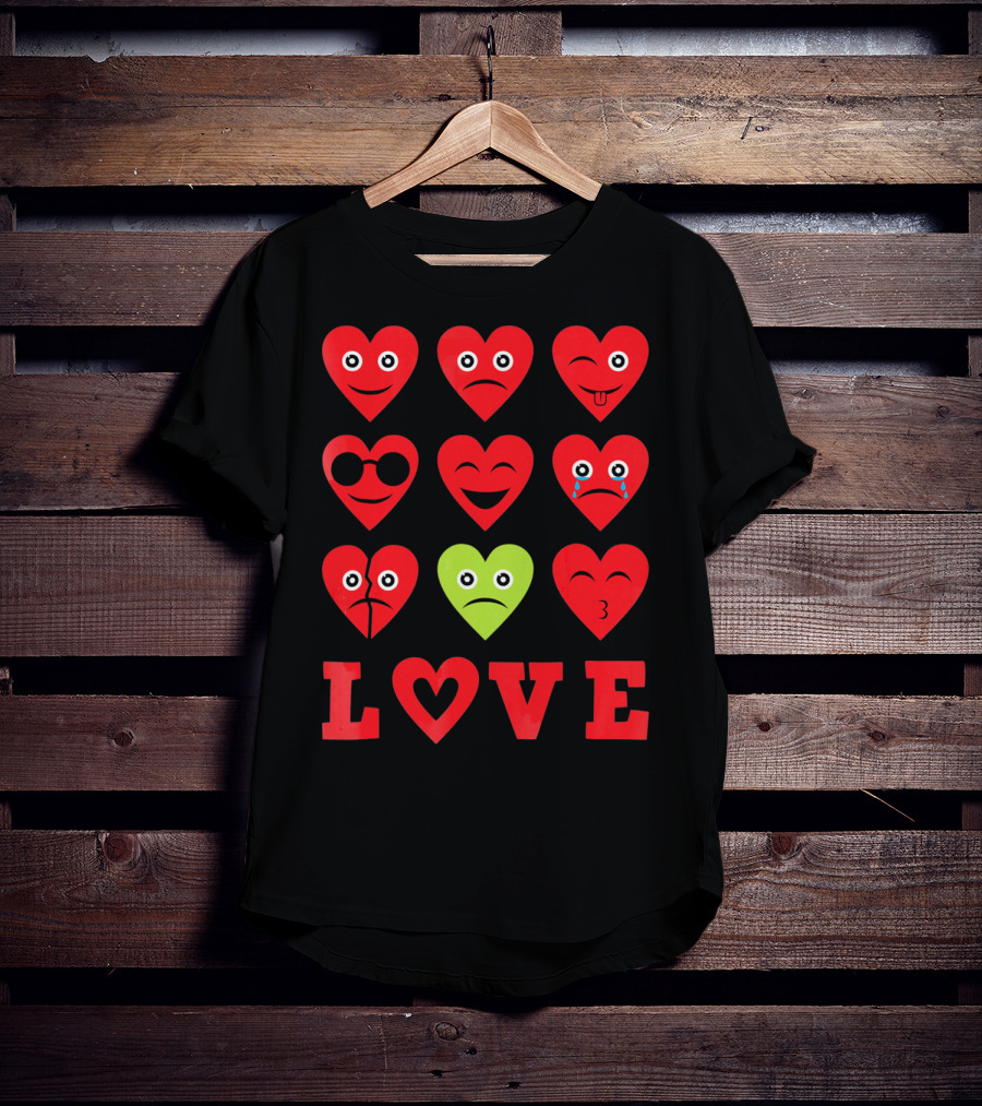 Heart Emojis Love Emoji Faces Va T-Shirt