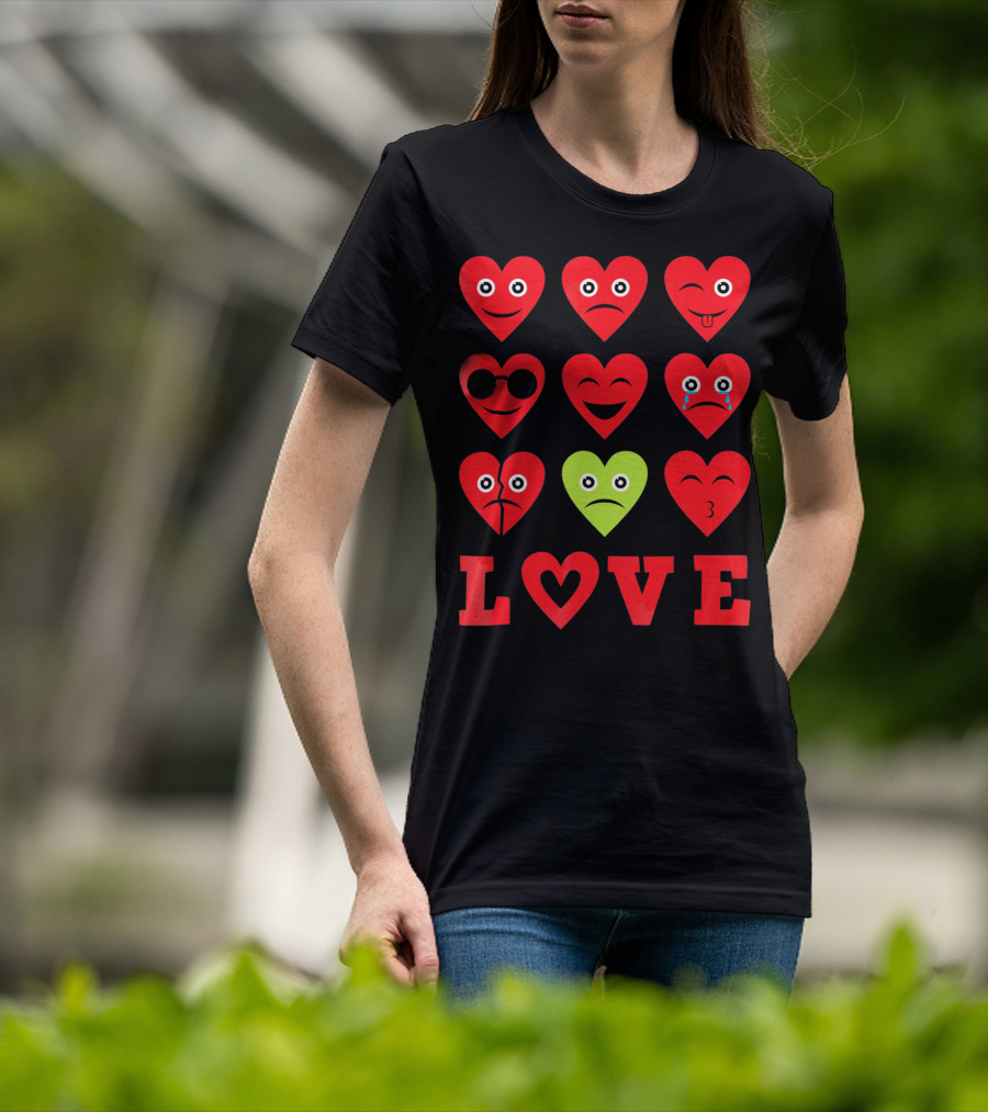 Heart Emojis Love Emoji Faces Va T-Shirt