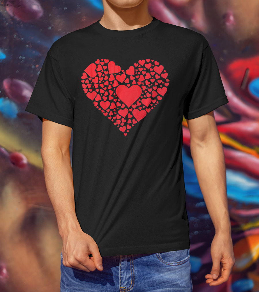 Heart Of Hearts Cute Valentine's Day Red Heart T-Shirt