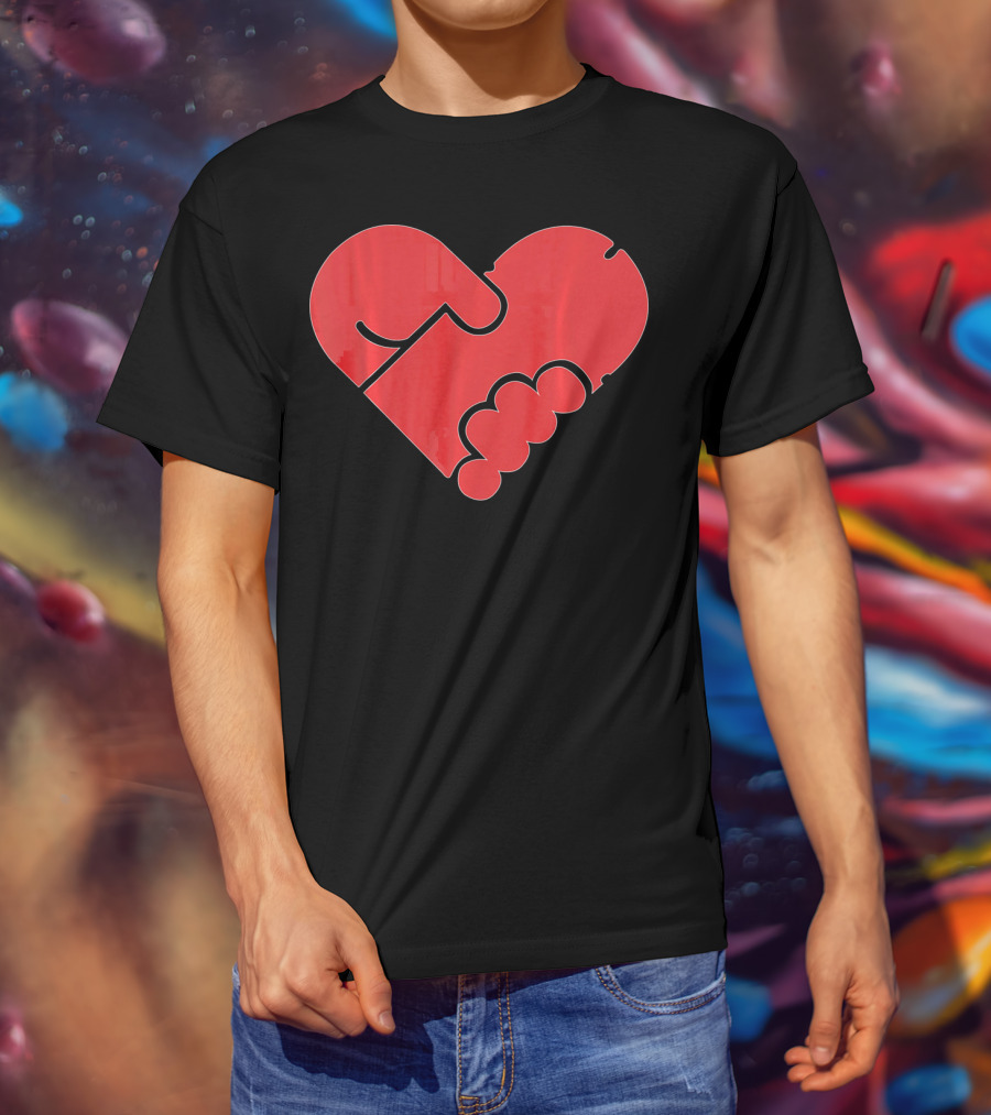 Hilarious Puzzle Heart For Single Men In Valen T-Shirt