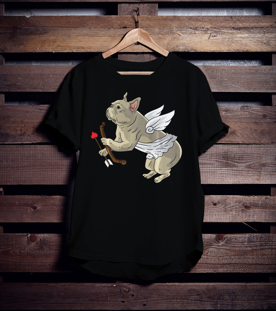 I Love Pugs Cupid Dog Lovers Valentine T-Shirt