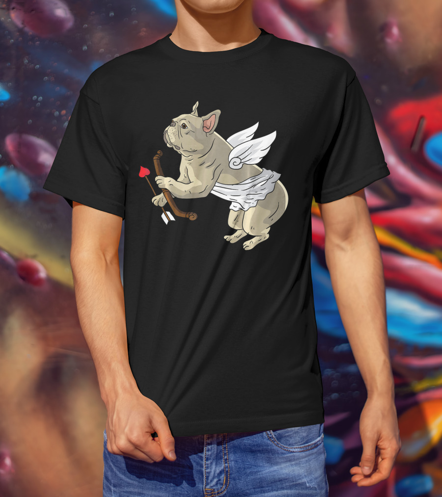 I Love Pugs Cupid Dog Lovers Valentine T-Shirt