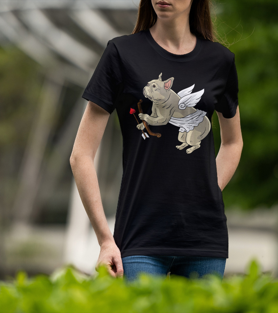 I Love Pugs Cupid Dog Lovers Valentine T-Shirt