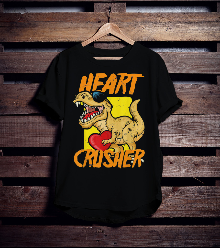 HEART CRUSHER Kids Dinosaur T-Shirt