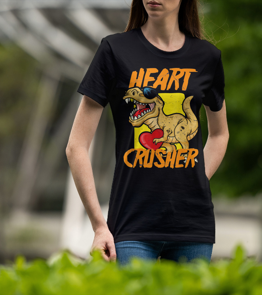 HEART CRUSHER Kids Dinosaur T-Shirt