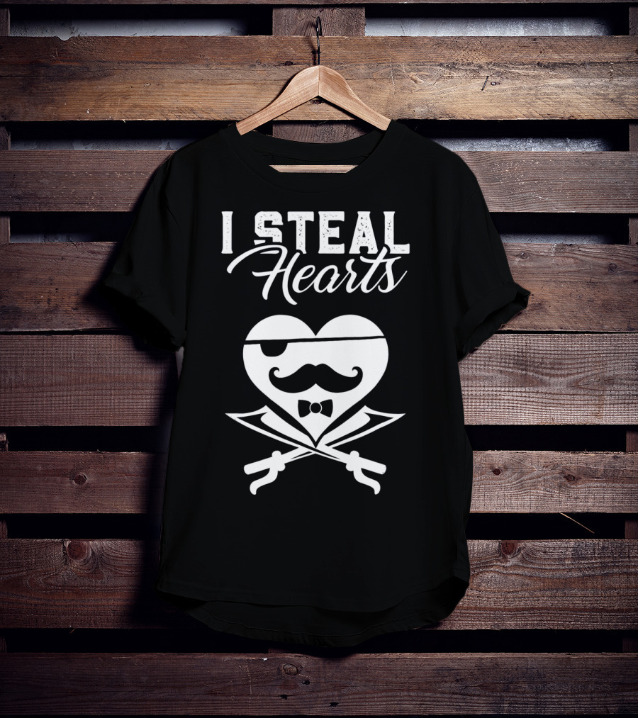 I Steal Hearts Kids Valentines Day Great T-Shirt