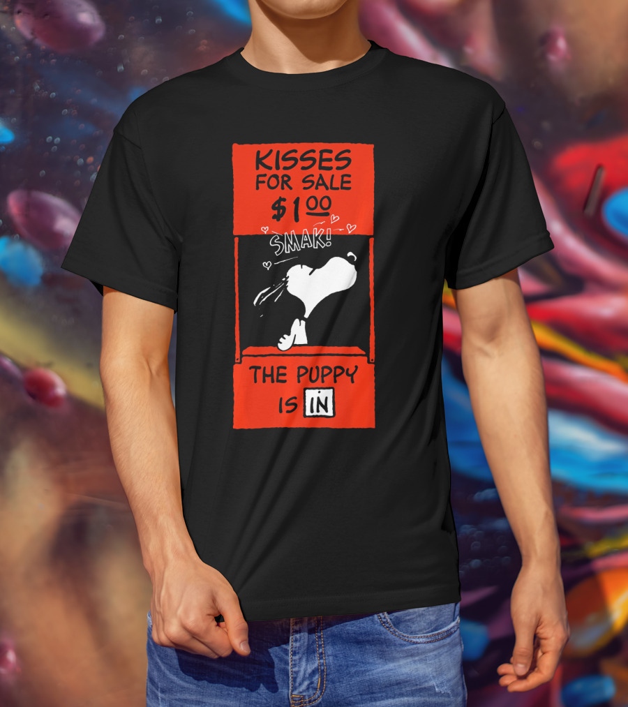 Peanuts Snoopy Kisses For Sale $1.00 Valentine Puppy Is In T-Shirt